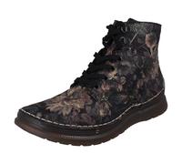 Stivaletti Rieker Donna Biker Con Zip E Lacci Floreali 53632