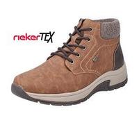 Rieker Stivali stringati da uomo 11030, stivali da uomo, inserti sciolti, idrorepellenti, riekerTEX, Marrone 25., 43 EU Larga