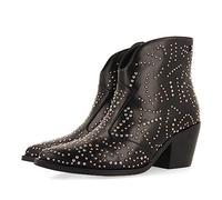 Stivaletti tipo cowboy neri con dettaglio di borchie da donna struer