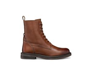 Stivaletti traspiranti stringati in pelle Serilda Marrone 38