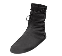 Stivaletti Western Donna Country, Stivaletti Donna Nero Piatto, Stile Medievale E Retrò Effetto Invecchiato, Stivali Da Cavaliere Tinta Unita Casual Scarpe Per Cosplay, Giornaliero, Spettacolo E Tempo