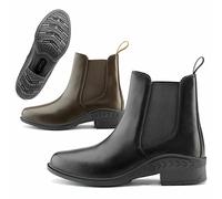 Stivaletto in Pelle con Elastici Laterali Daslo - 45, Nero