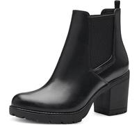 Stivaletto Marco Tozzi con gomma Tronchetto donna con tacco comodo a blocco e...