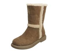 Stivaletto Pelo donnaStivali Estivi Donna Casual in Pelle Antiscivolo Laterale E Lacci Motivo Stampato a Stivali Donna Texani Wellington Generischscarpe Calde