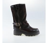 Stivali a media altezza con ghette in pelle Marrone 39