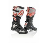 STIVALI ACERBIS X-TEAM BOOTS CON PROTEZIONI CROSS NERO GRIGIO ROSSO 43
