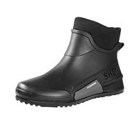 Stivali alla caviglia da donna alla moda Chelsea Boots Plain Short Wellies antiscivolo largo polpaccio Welly Slip On Outdoor Welly Ultra-Grip Stivali da pioggia Snug-Fit Scarponcino da trekking
