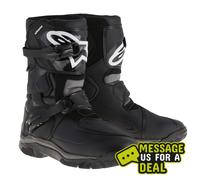 Alpinestars Belize Drystar Stivali da moto impermeabile, nero-bianco, taglia 44 45 per maschi