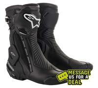 Stivali moto Alpinestars SMX Plus V2 Gore-Tex nero argento
