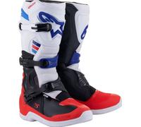 Stivali Alpinestars Tech 3 Motocross Enduro Bianco/Rosso/Nero/Blu