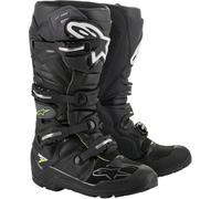 STIVALI ALPINESTARS TECH 7 DRYSTAR NERI GIALLO FLUO ENDURO MOTO CROSS MX PISTA