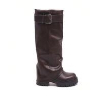 Stivali alti da donna con plateau alto e largo in stile punk Y2K, con cerniera interna e design ampio, ideali per distinguersi con comfort e qualità nel tuo outfit quotidiano o casual. EUR36,EUR37,EUR