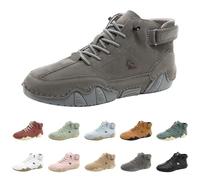 Stivali alti fatti a mano da uomo, scarpe a piedi nudi, antiscivolo, leggere, ergonomiche, impermeabili e antidolore, scarpe da uomo e da donna, grigio., 42 EU