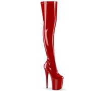 Stivali Alti In Pelle Con Tacco A Spillo 8" Flamingo 3000