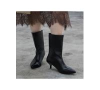 Stivali alti sopra il ginocchio a punta, stile blogger francese autunno/inverno. Stivali equestri con tacco a forma di gatto nordico, regali di Natale per le donne CN35,CN36,CN37,CN38,CN39,CN40,CN41,C