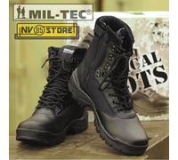 Stivali Anfibi Militari Boots Security MILTEC Thinsulate 3M Pelle Leather ZIP BK
