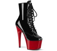 Stivali Ankle Pleaser Adore 1020 In Due Toni Con Tacco Alto E Piattaforma 7"