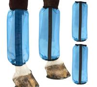 Stivali antimosche per in rete, fasce per gambe equine in 4 pezzi, leggings elastici per per corse, affluenza alle urne, stalla, competizione, sport, allenamento, ranch, fattoria, prot