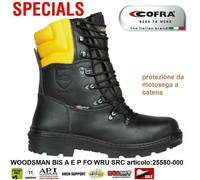 STIVALI ANTINFORTUNISTICA COFRA WOODSMAN BIS protez da motosega a catena