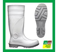 STIVALI ANTINFORTUNISTICI BIANCHI DA LAVORO SETTORE ALIMENTARE CASEIFICIO S4 PVC