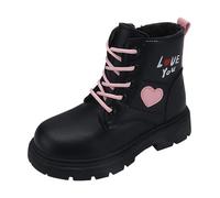 Stivali Autunnali e Invernali per Bambine Stivali Alti Invernali per Ragazze Design alla Moda Scarpe da Trekking Outdoor Fodera in Pile Chaussures Enfant pour École et Loisirs
