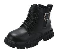 Stivali Autunnali e Invernali per Bambine Stivali Piatti in Pile Caldo Scarpine Primi Passi Bottes de Printemps et d'Automne Bambini Moda Calzature da Escursionismo Idéales pour l'Automne et l'Hiver