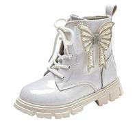 Stivali Autunnali e Invernali per Bambini Piatti alla Moda Comodi Suola Morbida Antiscivolo Caldi Chaussures Enfant pour Cole et Loisirs Design Le Passeggiate All'aperto