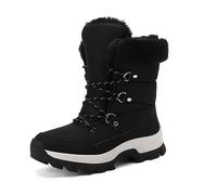 Stivali Autunno/Inverno: Scarpe Versatili alla Moda per l'outdoor, Calde, Foderate in Pile, Spesse e Antiscivolo (White, 38)