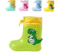 Stivali Bambino e Bambina Ragazzo e Ragazza in Eva Stivali da Pioggia Dinosauro Unisex Antiscivolo Impermeabili… Verde 29 EU Dimensione Etichetta 190