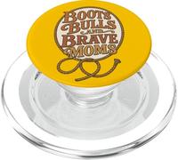 Stivali Bulls and Brave Moms Country Rodeo Support Design PopSockets PopGrip per MagSafe