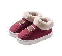 Stivali Caldi per l'inverno, comode Pantofole con Suola Spessa, Ideali per Uso Interno ed Esterno, in Morbido Pile per Il Massimo Comfort. (38)
