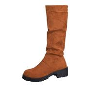 Stivali Chelsea Comode Neve Donna con Tacco a Zeppa Casual Scarpe Sportive da Passeggio Antiscivolo Giardinaggio Stivaletti Pioggia