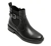 Stivali Chelsea in pelle nera da donna con fibbia decorativa - comfort ed eleganza quotidiana Découvrez stivali chelsea pour femme in cuir noir, parfaits pour sublimer chaque pas grâce à leur design m