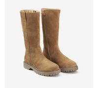 Stivali chunky in pelle scamosciata Marrone 30