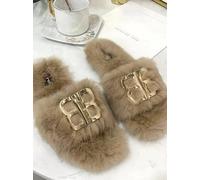 stivali ciabatte sabot beige morbide calde pelo pelliccia pelle sintetica 1464