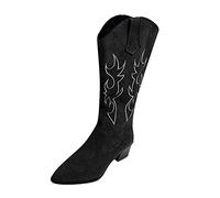 Stivali con Tacco Donna Stivali Donna Texani Estivi Anfibi Donna Estivi Stivali Texani Donna di Jeans Stivali da Donna Stivaletti Donna Tacco 12 Boots Snow Impermeabile, Stivali