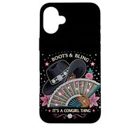 Stivali Cowgirls & Bling È una cosa da cowgirl arte occidentale Custodia per iPhone 16 Plus