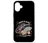 Stivali Cowgirls & Bling È una cosa da cowgirl arte occidentale Custodia per iPhone 16 Plus
