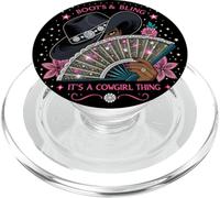 Stivali Cowgirls & Bling È una cosa da cowgirl arte occidentale PopSockets PopGrip per MagSafe