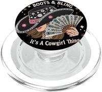 Stivali Cowgirls & Bling È una cosa da cowgirl arte occidentale PopSockets PopGrip per MagSafe