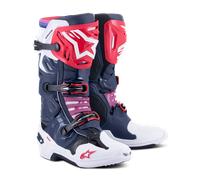Stivali Cross Alpinestars Tech 10 Supervented Blu Navy Notte/Bianco/Arcobaleno45,5 Blu Navy Notte,Bianco,Arcobaleno