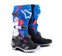 Stivali Cross Alpinestars Tech 10 Supervented Nero/Blu Smaltato/Viola43 Nero,Blu Smaltato,Viola
