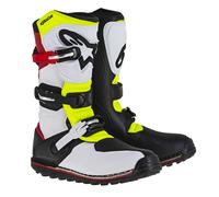 §Stivali Offroad Alpinestars Tech T Bianco Rosso-Giallo Fluo-Nero§