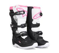 Alpinestars Tech 3, Donne di stivali 6 female Nero/Bianco/Fucsia