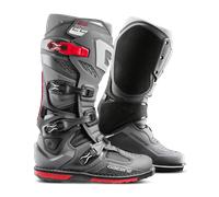 Gaerne SG-22 Stivali da motocross, nero-grigio-rosso, taglia 46 per maschi