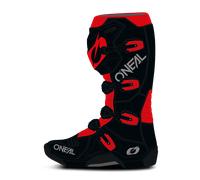 Oneal 3SRS Zebra Stivali da motocross, nero/bianco/rosso, Taglia 44