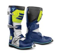 Shot Race 2 Stivali motocross, blu-giallo, taglia 47 per maschi