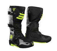 Stivali cross Shot RACE 4 Nero Camo Giallo Fluo