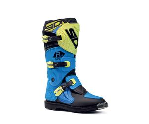 STIVALI CROSS SIDI BAMBINO FLAME BLU YELLOW