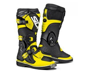 STIVALI CROSS SIDI BAMBINO FLAME YELLOW-BLACK